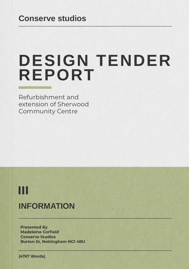 Design Tender cover